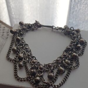 Elegant Silver Jingle Chime Chain Anklet Bracelet